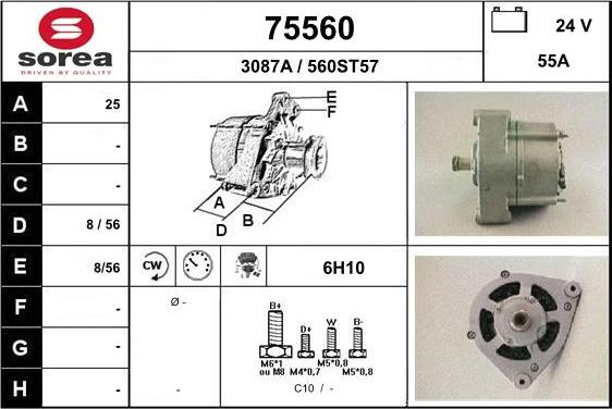 EAI 75560 - Ģenerators autodraugiem.lv