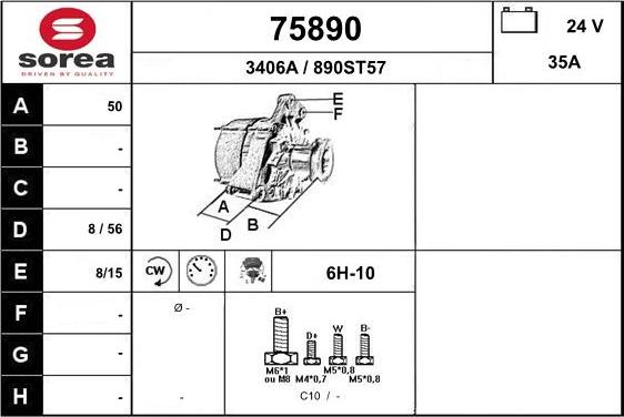 EAI 75890 - Ģenerators autodraugiem.lv