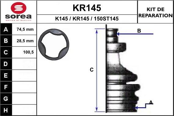 EAI KR145 - Putekļusargs, Piedziņas vārpsta autodraugiem.lv