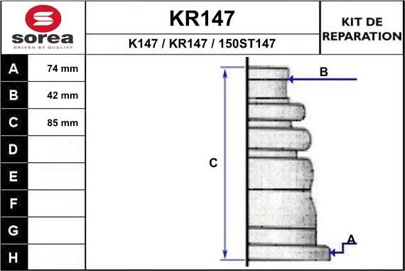 EAI KR147 - Putekļusargs, Piedziņas vārpsta autodraugiem.lv