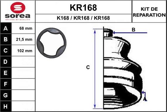 EAI KR168 - Putekļusargs, Piedziņas vārpsta autodraugiem.lv