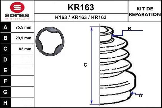 EAI KR163 - Putekļusargs, Piedziņas vārpsta autodraugiem.lv