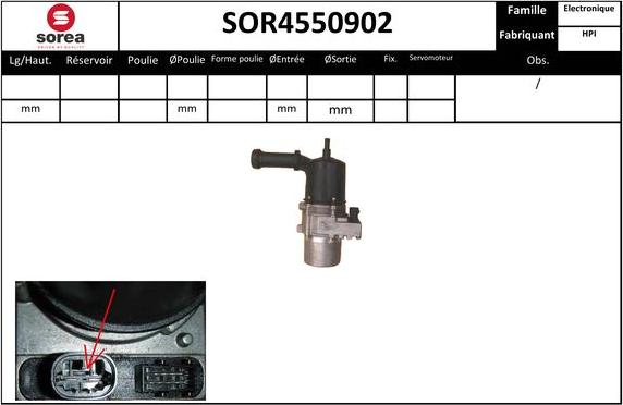EAI SOR4550902 - Hidrosūknis, Stūres iekārta autodraugiem.lv
