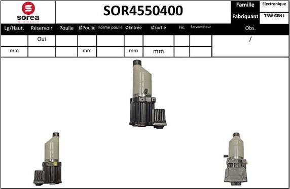 EAI SOR4550400 - Hidrosūknis, Stūres iekārta autodraugiem.lv