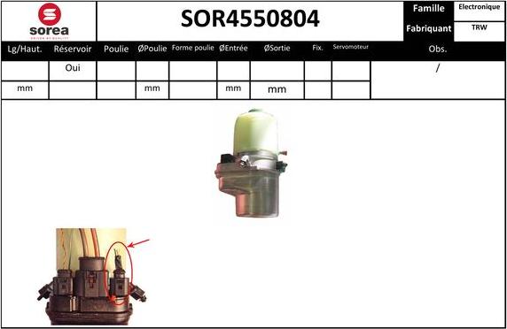 EAI SOR4550804 - Hidrosūknis, Stūres iekārta autodraugiem.lv