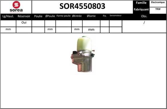 EAI SOR4550803 - Hidrosūknis, Stūres iekārta autodraugiem.lv