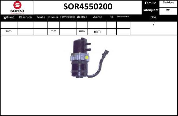EAI SOR4550200 - Hidrosūknis, Stūres iekārta autodraugiem.lv
