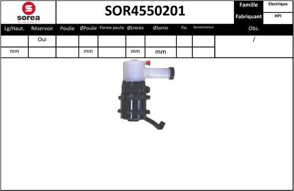 EAI SOR4550201 - Hidrosūknis, Stūres iekārta autodraugiem.lv