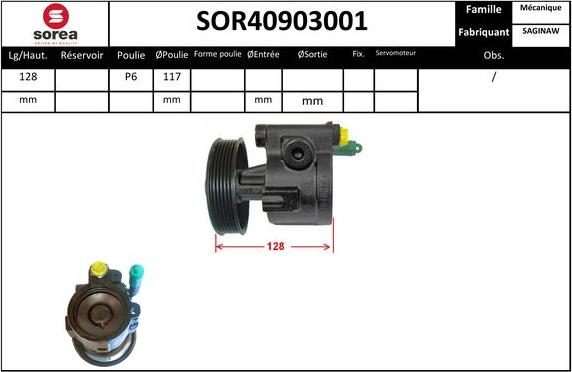 EAI SOR40903001 - Hidrosūknis, Stūres iekārta autodraugiem.lv