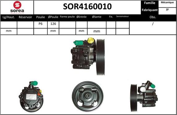 EAI SOR4160010 - Hidrosūknis, Stūres iekārta autodraugiem.lv