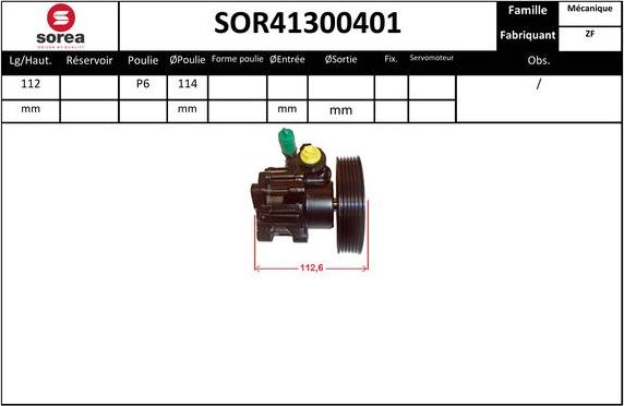 EAI SOR41300401 - Hidrosūknis, Stūres iekārta autodraugiem.lv