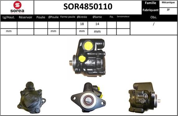 EAI SOR4850110 - Hidrosūknis, Stūres iekārta autodraugiem.lv