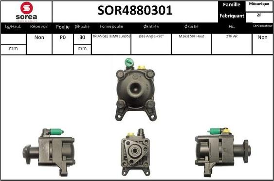 EAI SOR4880301 - Hidrosūknis, Stūres iekārta autodraugiem.lv