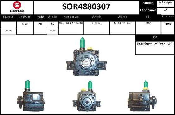 EAI SOR4880307 - Hidrosūknis, Stūres iekārta autodraugiem.lv