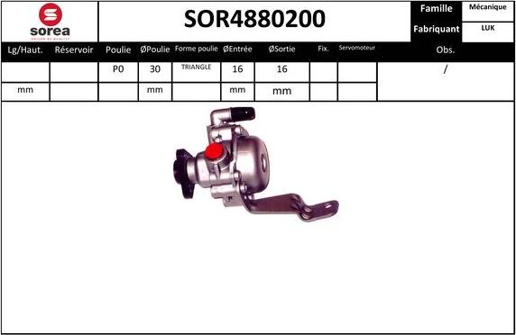 EAI SOR4880200 - Hidrosūknis, Stūres iekārta autodraugiem.lv