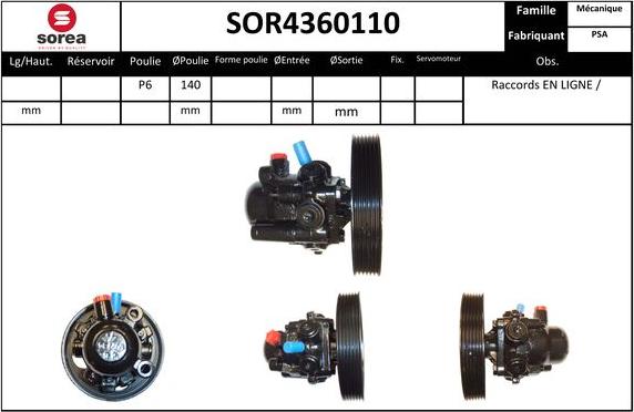 EAI SOR4360110 - Hidrosūknis, Stūres iekārta autodraugiem.lv