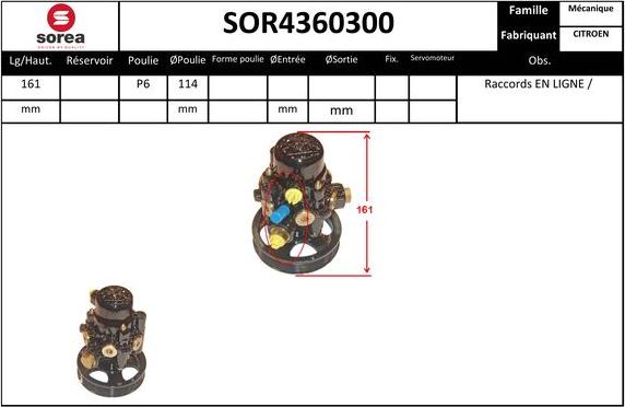 EAI SOR4360300 - Hidrosūknis, Stūres iekārta autodraugiem.lv