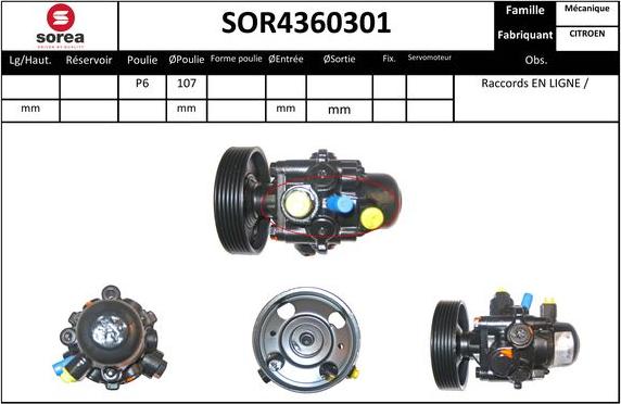 EAI SOR4360301 - Hidrosūknis, Stūres iekārta autodraugiem.lv