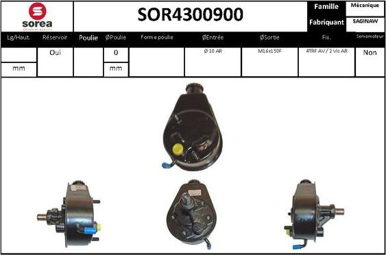 EAI SOR4300900 - Hidrosūknis, Stūres iekārta autodraugiem.lv