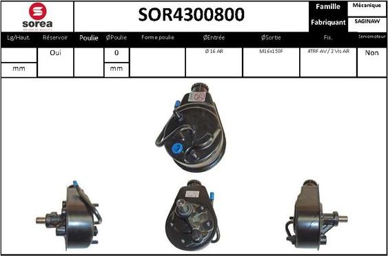 EAI SOR4300800 - Hidrosūknis, Stūres iekārta autodraugiem.lv