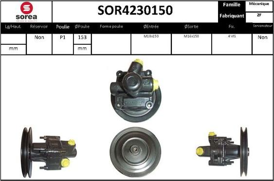 EAI SOR4230150 - Hidrosūknis, Stūres iekārta autodraugiem.lv