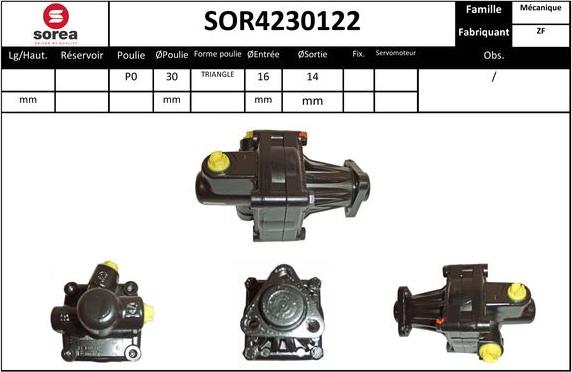 EAI SOR4230122 - Hidrosūknis, Stūres iekārta autodraugiem.lv