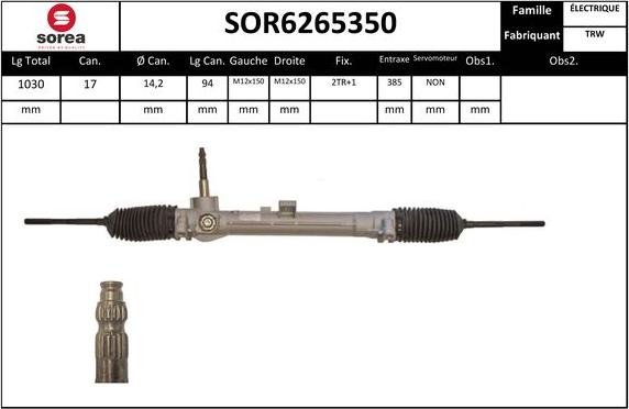 EAI SOR6265350 - Stūres mehānisms autodraugiem.lv