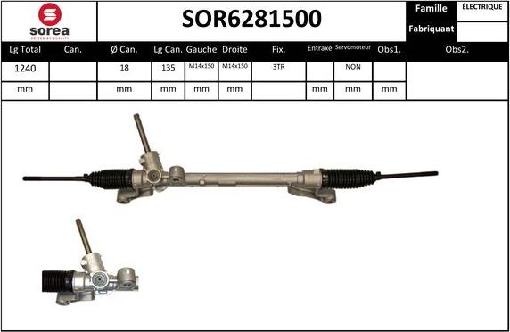 EAI SOR6281500 - Stūres mehānisms autodraugiem.lv