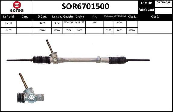 EAI SOR6701500 - Stūres mehānisms autodraugiem.lv