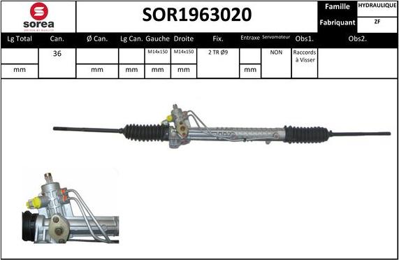 EAI SOR1963020 - Stūres mehānisms autodraugiem.lv