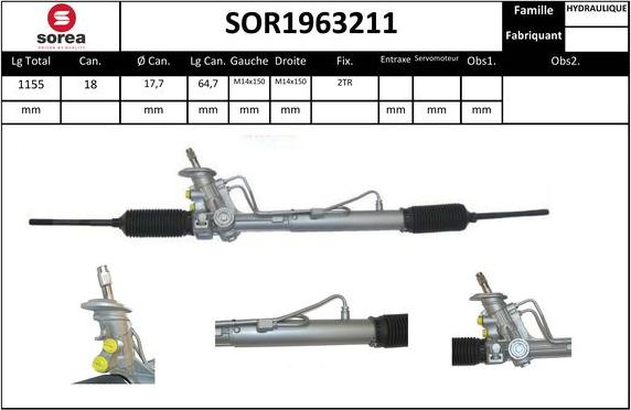 EAI SOR1963211 - Stūres mehānisms autodraugiem.lv