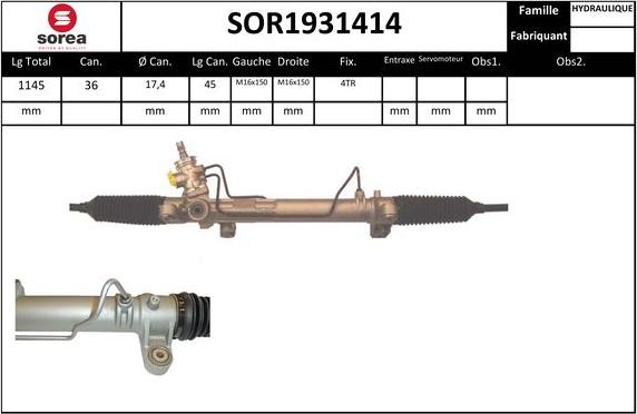 EAI SOR1931414 - Stūres mehānisms autodraugiem.lv