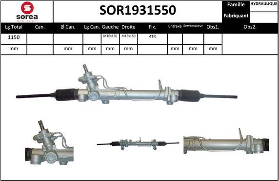 EAI SOR1931550 - Stūres mehānisms autodraugiem.lv