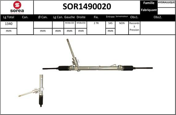 EAI SOR1490020 - Stūres mehānisms autodraugiem.lv