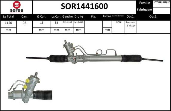 EAI SOR1441600 - Stūres mehānisms autodraugiem.lv
