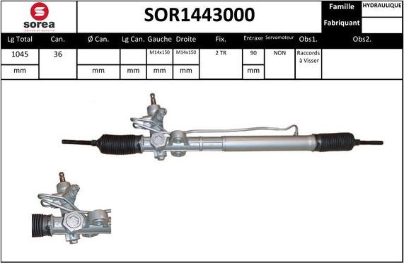 EAI SOR1443000 - Stūres mehānisms autodraugiem.lv