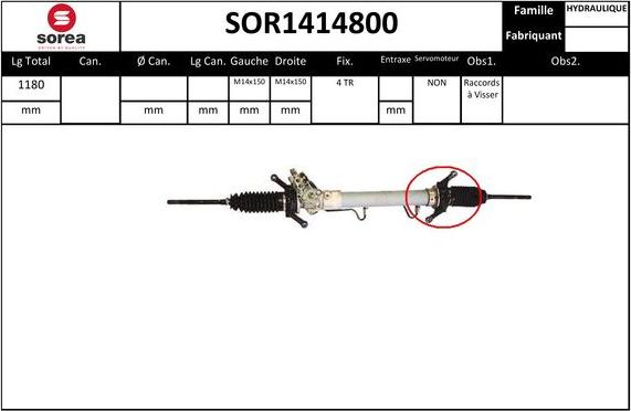 EAI SOR1414800 - Stūres mehānisms autodraugiem.lv