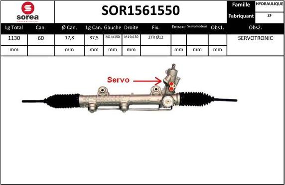 EAI SOR1561550 - Stūres mehānisms autodraugiem.lv
