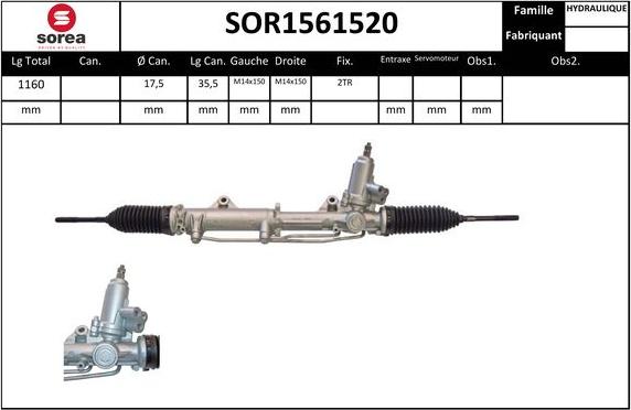 EAI SOR1561520 - Stūres mehānisms autodraugiem.lv