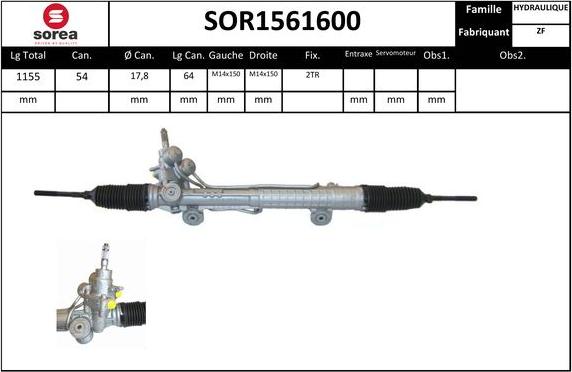 EAI SOR1561600 - Stūres mehānisms autodraugiem.lv