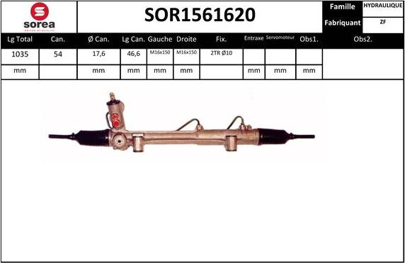 EAI SOR1561620 - Stūres mehānisms autodraugiem.lv