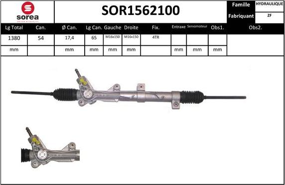 EAI SOR1562100 - Stūres mehānisms autodraugiem.lv
