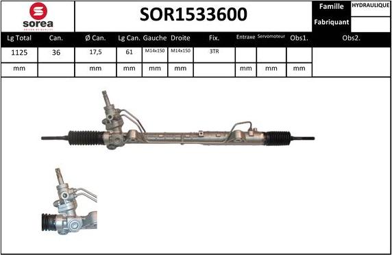 EAI SOR1533600 - Stūres mehānisms autodraugiem.lv