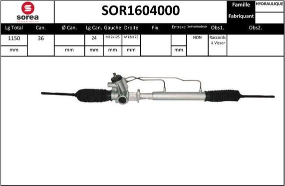 EAI SOR1604000 - Stūres mehānisms autodraugiem.lv