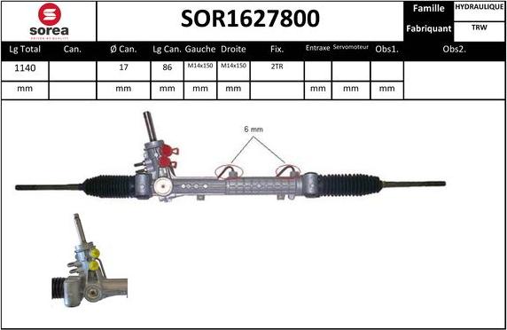 EAI SOR1627800 - Stūres mehānisms autodraugiem.lv