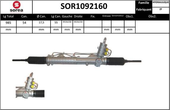 EAI SOR1092160 - Stūres mehānisms autodraugiem.lv