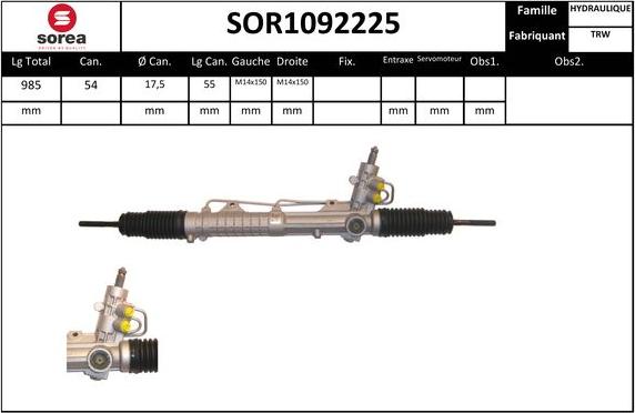 EAI SOR1092225 - Stūres mehānisms autodraugiem.lv