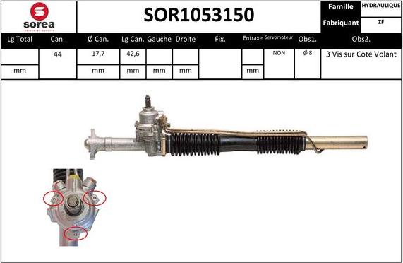 EAI SOR1053150 - Stūres mehānisms autodraugiem.lv