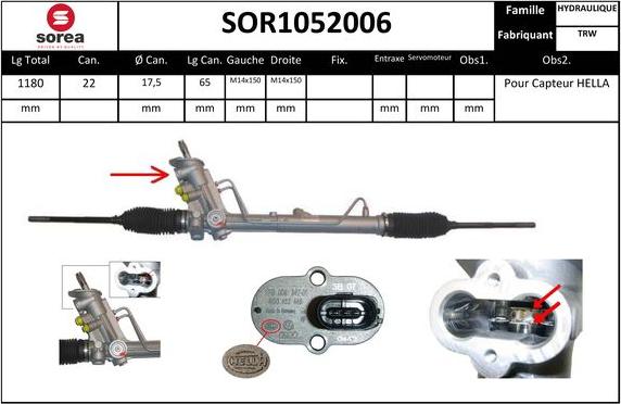EAI SOR1052006 - Stūres mehānisms autodraugiem.lv