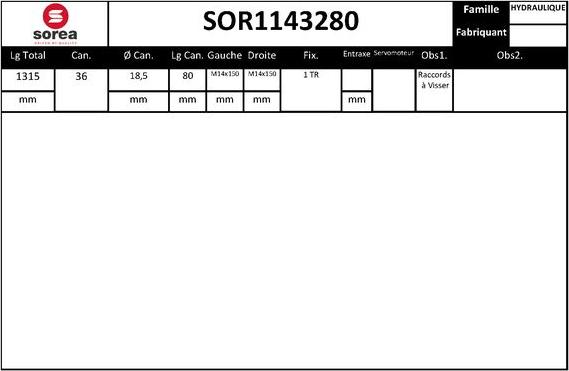 EAI SOR1143280 - Stūres mehānisms autodraugiem.lv